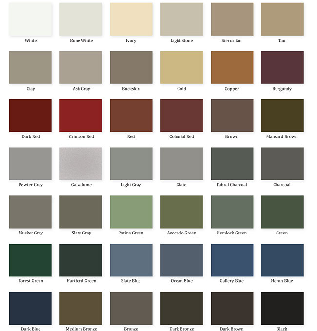 Snow Defender Color Chart