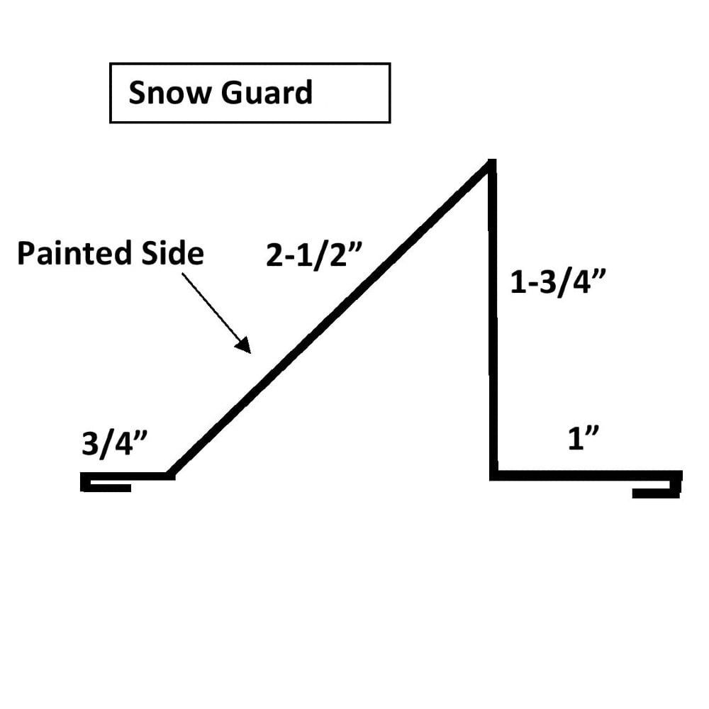 Hardy Rib Steel Roofing Snow Rail 80' Kit (20pcs@4ft) - Image 2