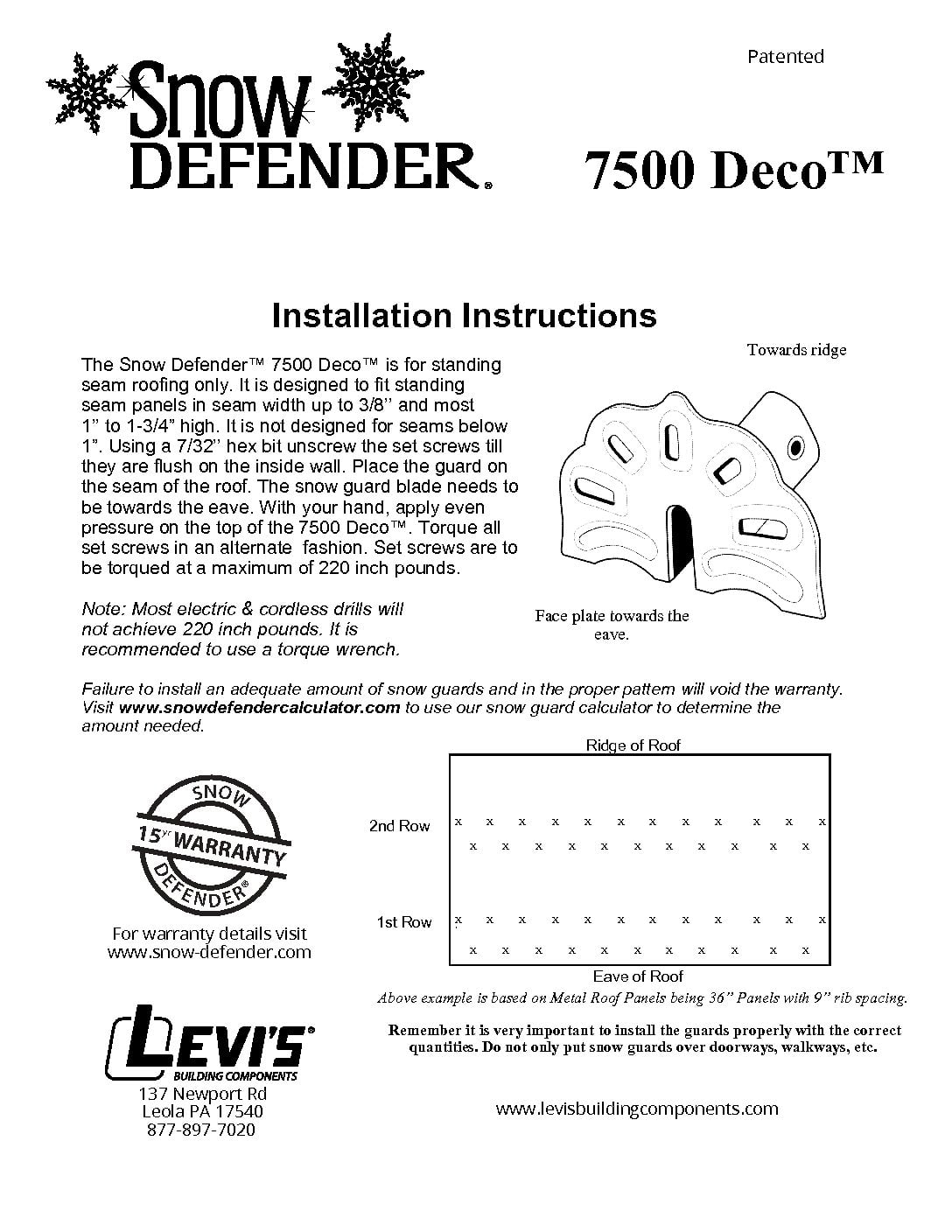 Snow Defender 7500- Powder Coated Snow Guard - Image 5