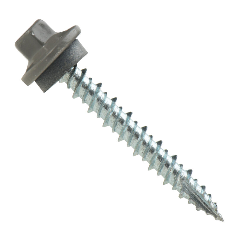#10 ProCap Stainless Steel Cap Metal to Wood EPDM Washered Fasteners – Bag of 250
