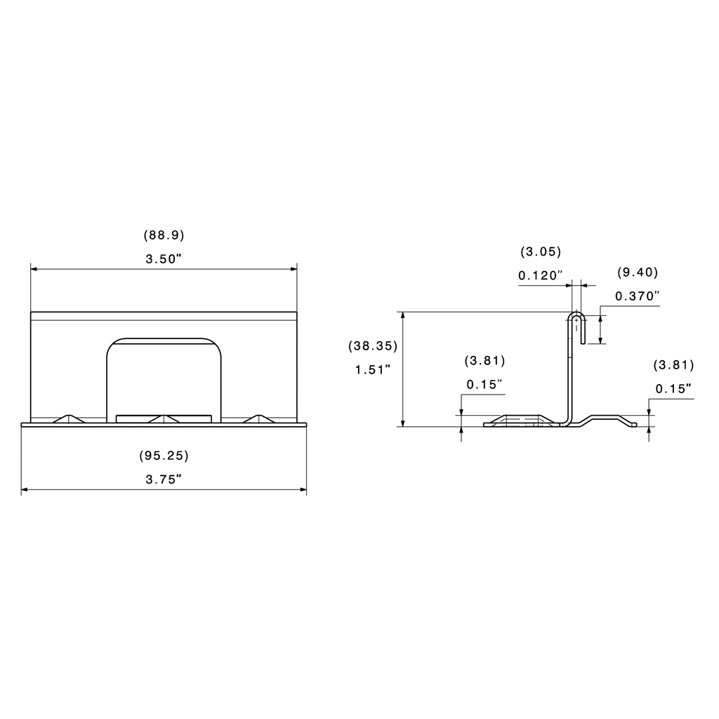 1-1/2" HC150 Snap Lock Clip (18ga Galvanized) - Image 3