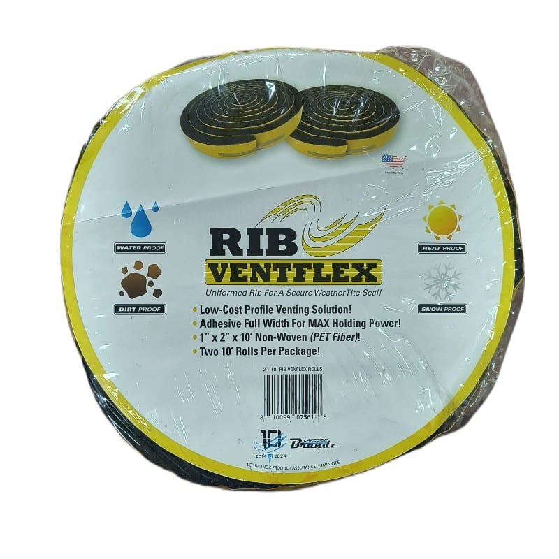2" Rib Ventflex Vented Ridge Closure 2 Rolls/pkg 1"Tx2"Wx10'L - Image 3