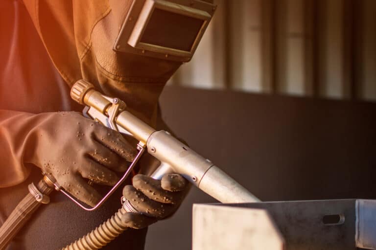 Sandblasting Equipment for Metal Roofs