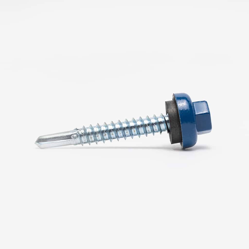 #12 ProZ Aluminum Cap Metal to Metal EPDM Washered Fasteners – Bag of 250 - Image 3