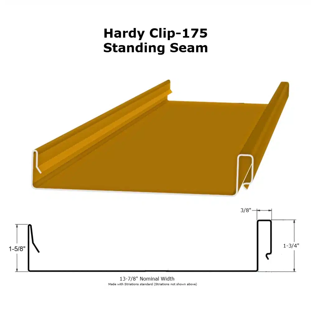 1-3/4" HC175 Snap Lock Clip (18ga Galv.) - Image 4